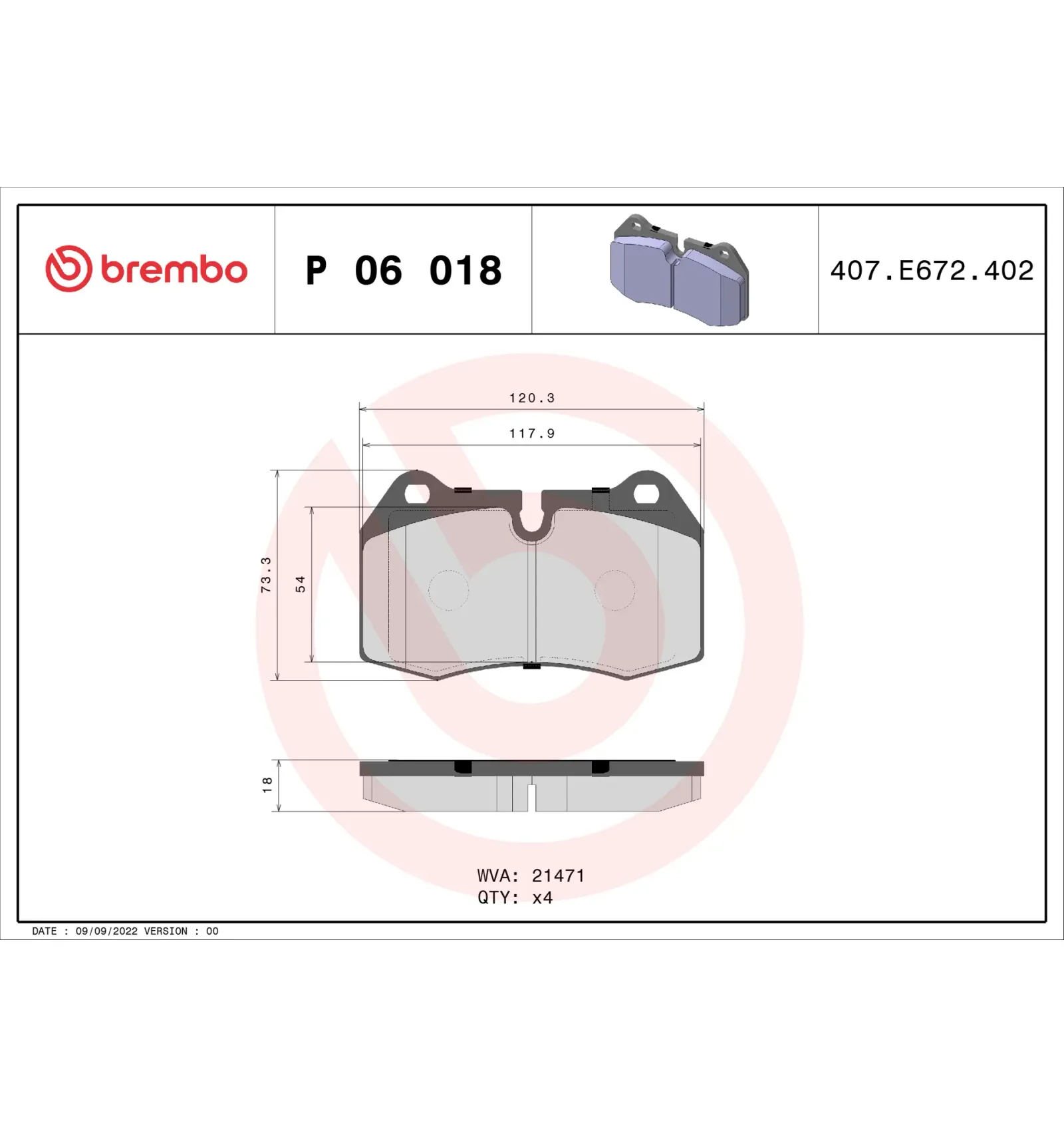 BMW E31 E38 Ön Fren Balatası 34111161975 P 06 018 BREMBO - BMW yedek parça