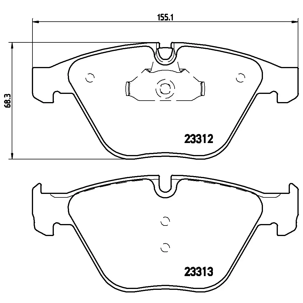 BMW E60 E61 E63 E64… Fren Balatası 34112339269 P 06 054X BREMBO - BMW yedek parça