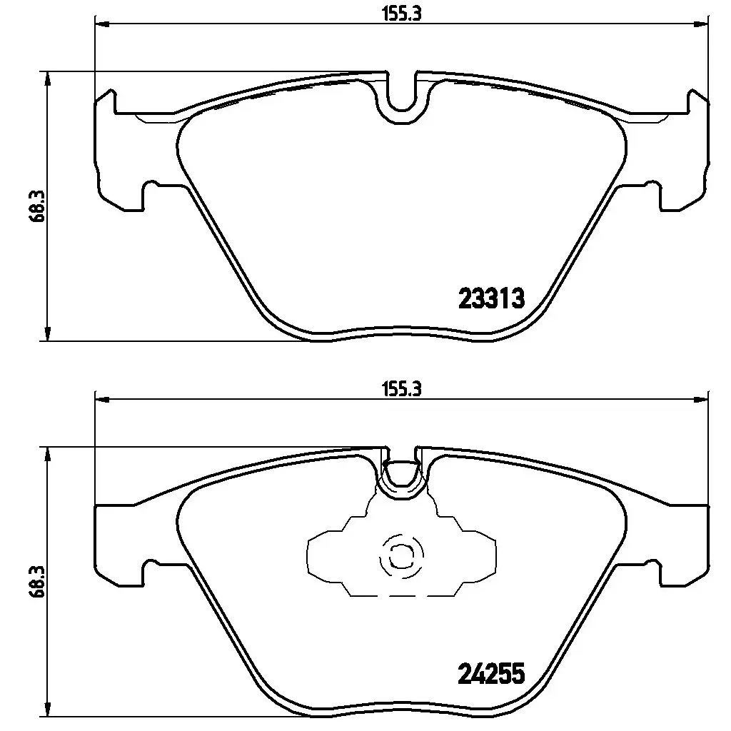 BMW E84 E90 E91 E92… Fren Balatası 34106880754 P 06 055X BREMBO - BMW yedek parça