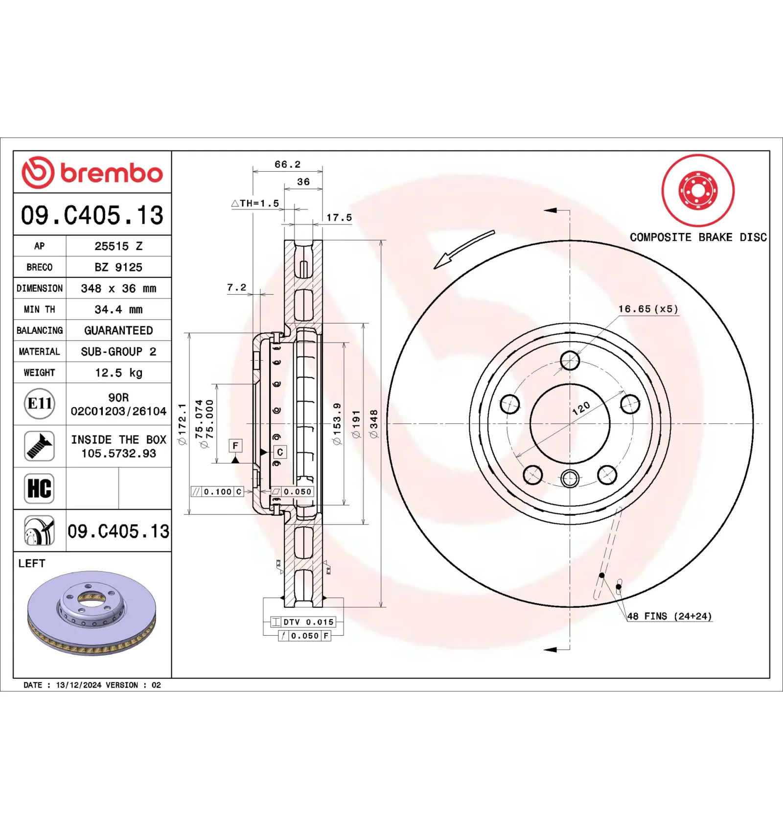 BMW F01 F02 F04 F06… Fren Diski 34116785669 09.C405.13 BREMBO - BMW yedek parça