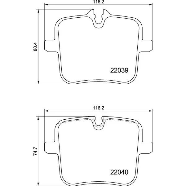 BMW F90 F91 F92 F93… Arka Fren Balatası 34207883269 P 06 109 BREMBO - BMW yedek parça