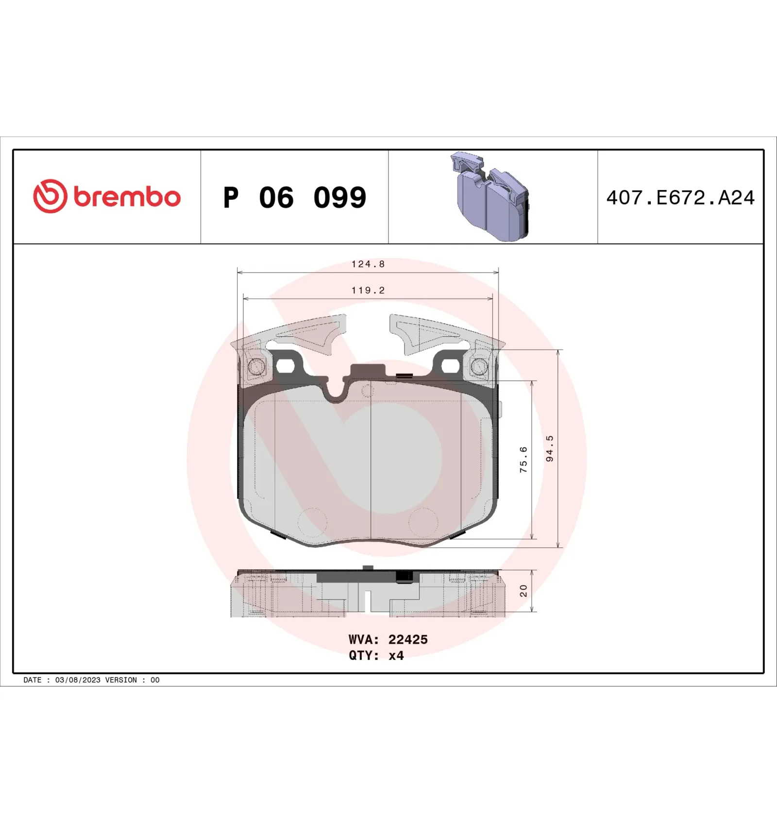 BMW F90 F91 F92 F93… Fren Balatası 34116872750 P 06 099 BREMBO - BMW yedek parça