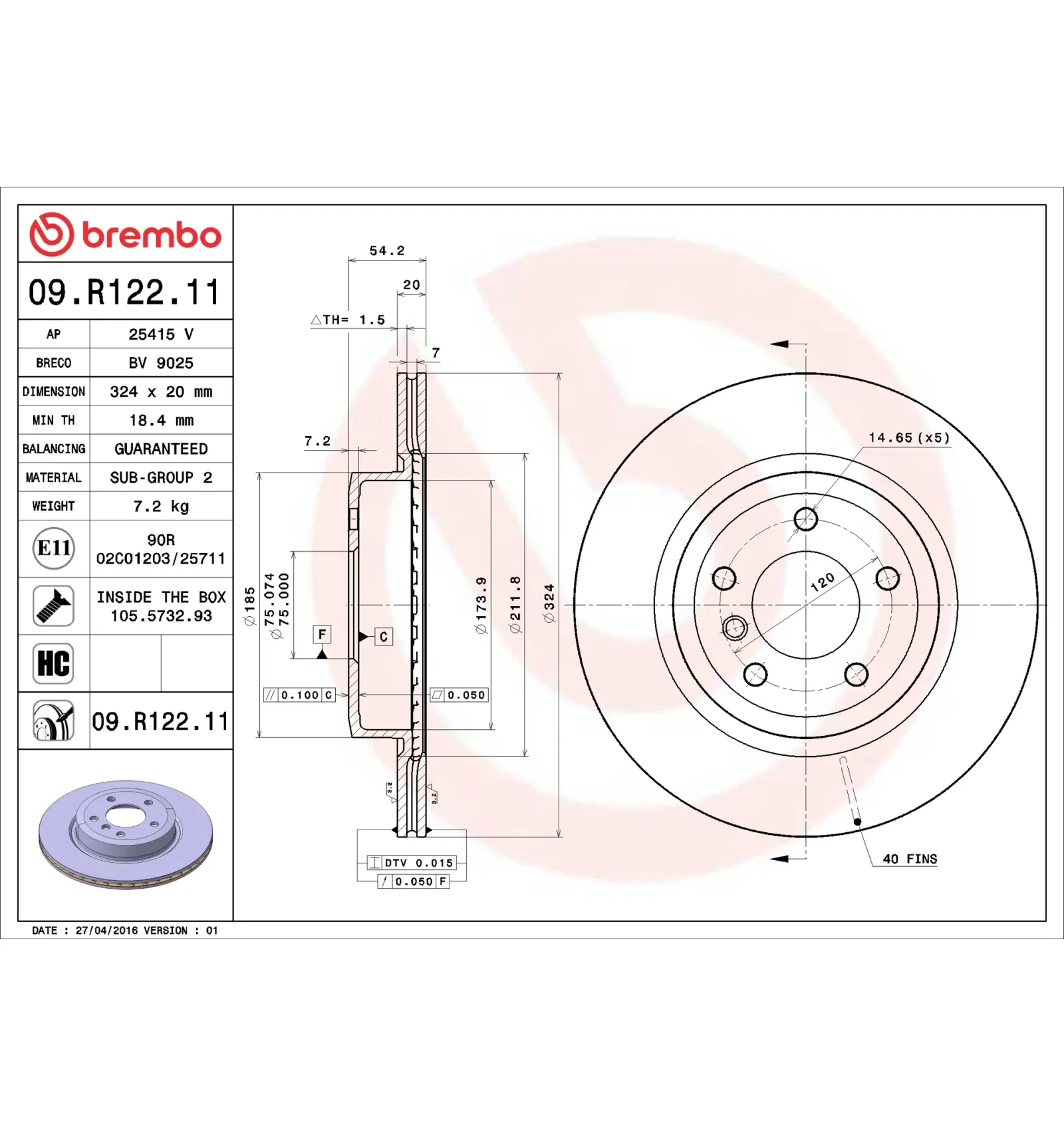 BMW Z4 E89 Arka Fren Diski 34216782607 09.R122.11 BREMBO - BMW yedek parça