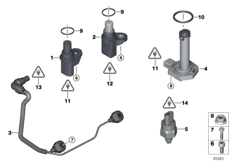 BMW E30 E34 - M40 Krank Sensör Devir 12141720858 | BREMI