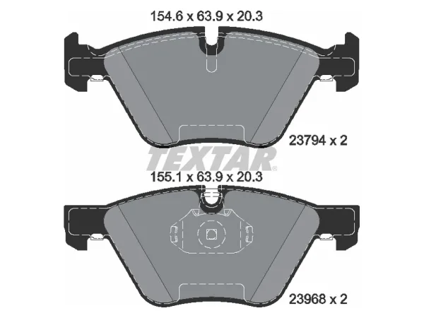 Fren Balatası E90 E84 Ön 320330i/d; 2.5/2.8i 2.3d TEX_2379401 TEXTAR