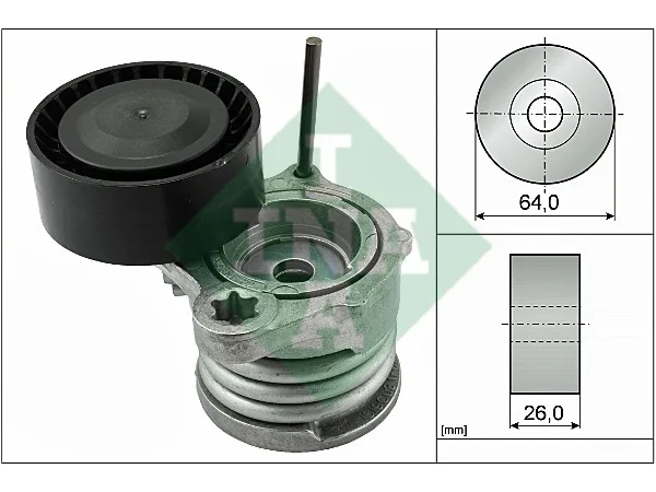 Gergi Kütüğü M47/N M57 N57 [E87 E90] (Makaralı) INA_534033110 INA