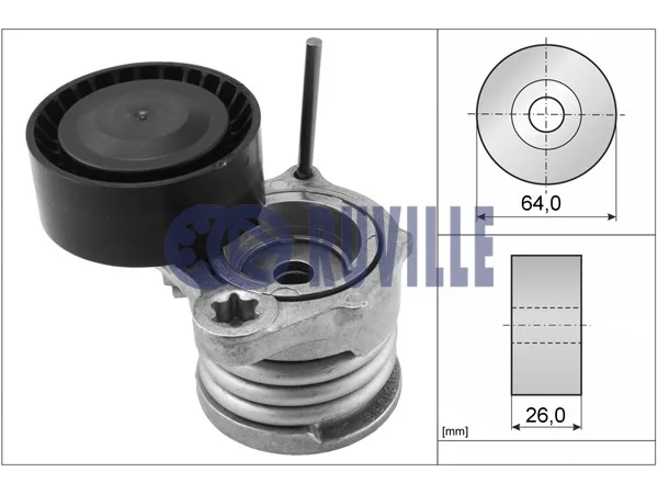 Gergi Kütüğü M47/N M57 N57 [E87 E90] (Makaralı) RUV_55064 RUVILLE