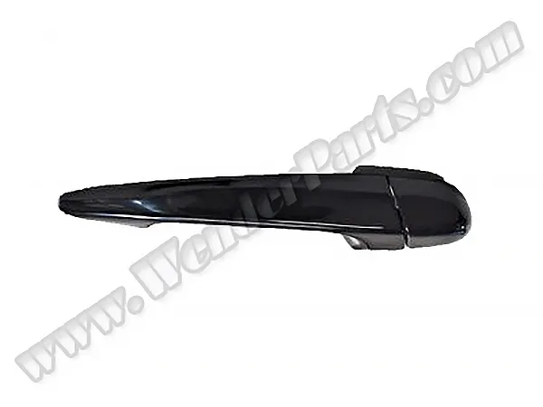 Kapı Kolu E46 Ön/Arka Dış Sağ Deliksiz (Düz) Siyah 2001-05 51217002272 | WENDER