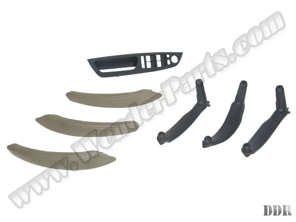 Kapı Tutamak Seti X5:E70+LCI X6:E71 Ön&Arka; (Krema) Deri Kaplamalı 51416975791 | WENDER