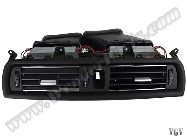 Klima/Kalorifer Izgarası F10+LCI Ön Orta; (Komple) Nikelajlı Siyah 64229166885 | WENDER