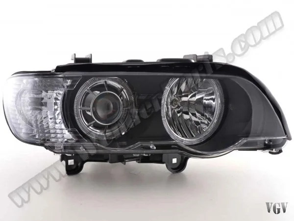 Komple Far X5:E53 Sağ; (Kristal Siyah) Beyaz Sinyal; Xenon 2000-03 | WENDER