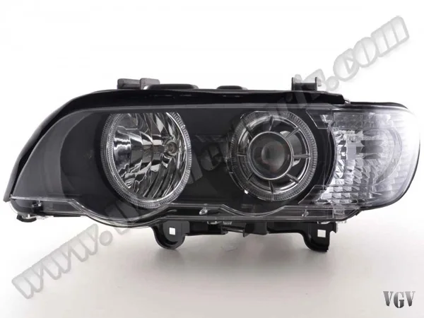 Komple Far X5:E53 Sol; (Kristal Siyah) Beyaz Sinyal; Xenon 2000-03 | WENDER