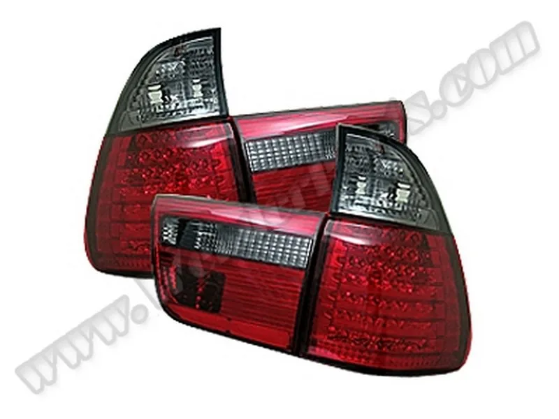 Komple Stop X5:E53 Set; (Kristal, Ledli) Füme Sinyal 2000-06 | WENDER
