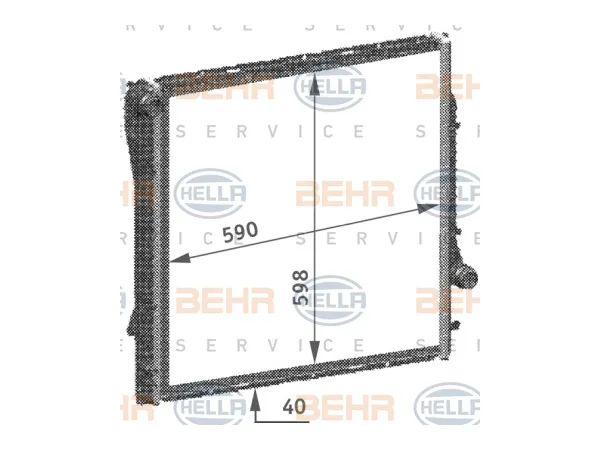 Motor Su Radyatörü E53 [M62 N62 M57N] Otm/Şanz (Klimalı) BHR_8MK376718754 HELLA