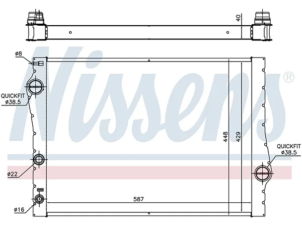 Motor Su Radyatörü E70 E71 [M57 N57 N54 N55] Man-Otm/Şanz (Klimalı) NSN_60823 NISSENS
