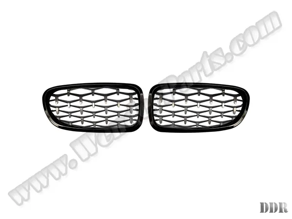 BMW 5 Serisi F10 2010-2017 - Panjur Krom Krom Siyah Takım 2010-2016 51137203649 | ALTEK