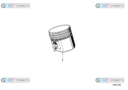 Piston Bmw 84Mm E30 3 Serisi 11251286997 8770217Std