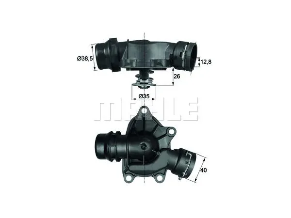 Termostat M57 [E39 E38] 88C 530/730d 1995-99 MHE_TI2688 MAHLE