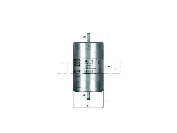 Yakıt Filtresi E30 E34 E36 [M10 M20 M30 M40 M43 M50 M60] Kalın Tip (Alüminyum) KHT_KL9 KNECHT