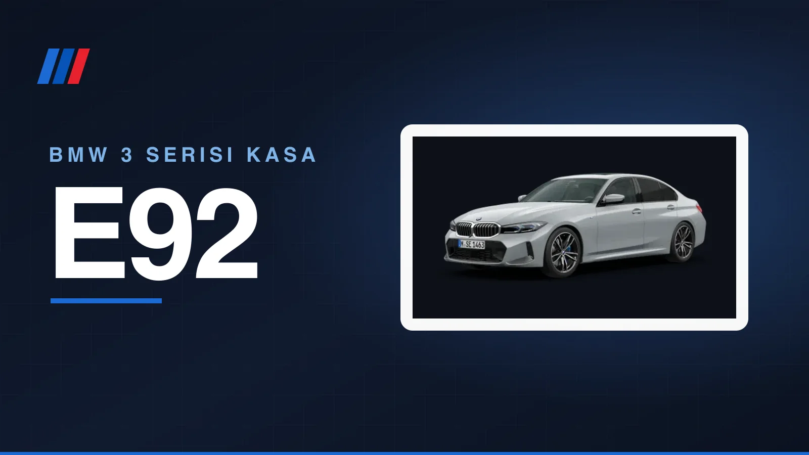 BMW E92 için motor traversi ve radyatör su deposu hortumu parçaları