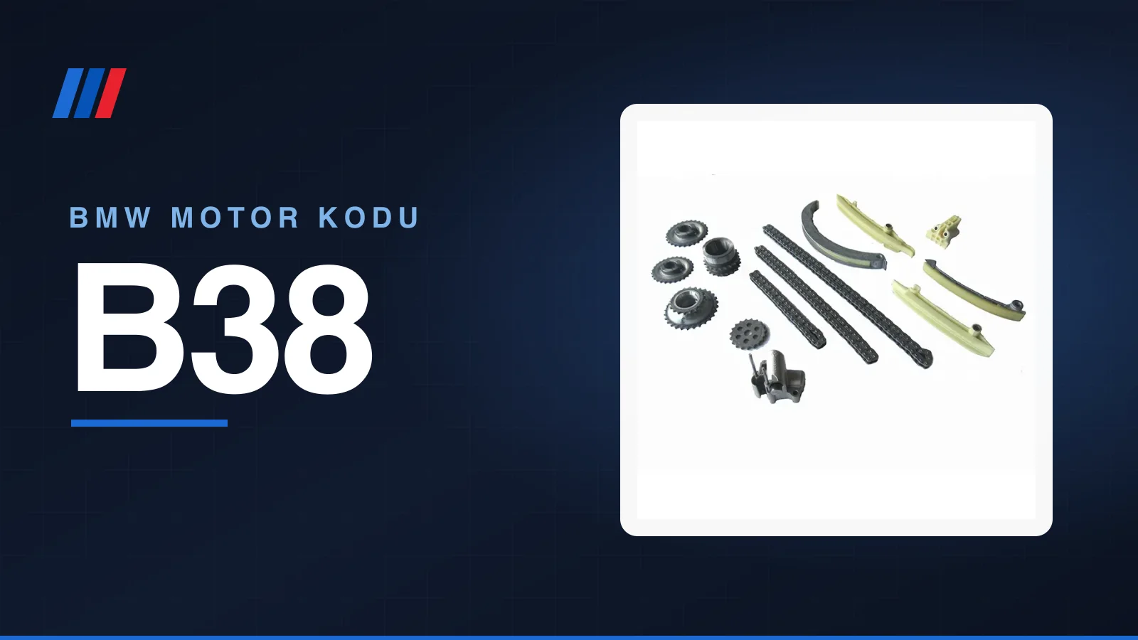 BMW B38 üç silindirli motor parçaları