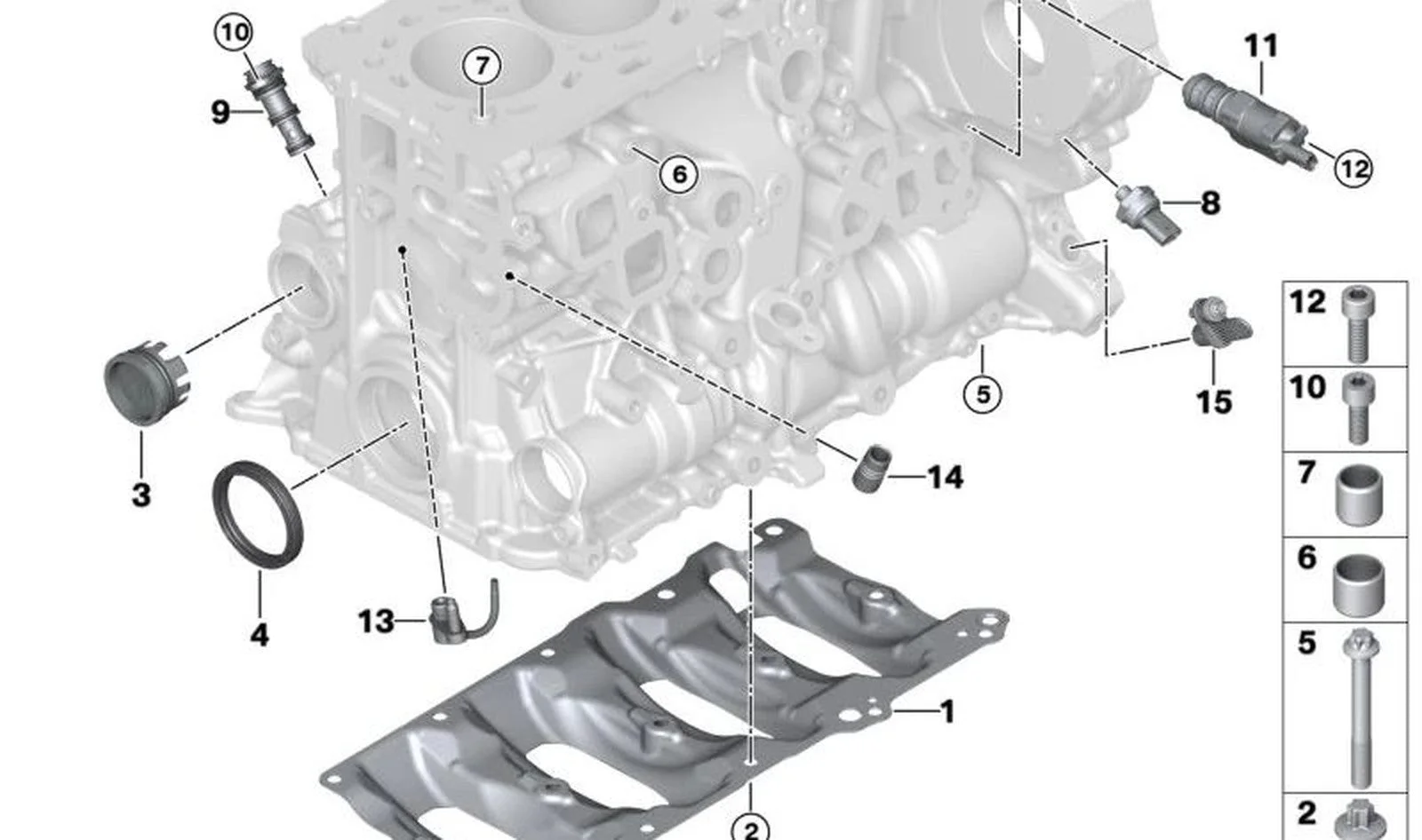 BMW E81 E82 E87 E88… N47 N57 Ana Yatak Saplaması 11118571560 BMW GROUP