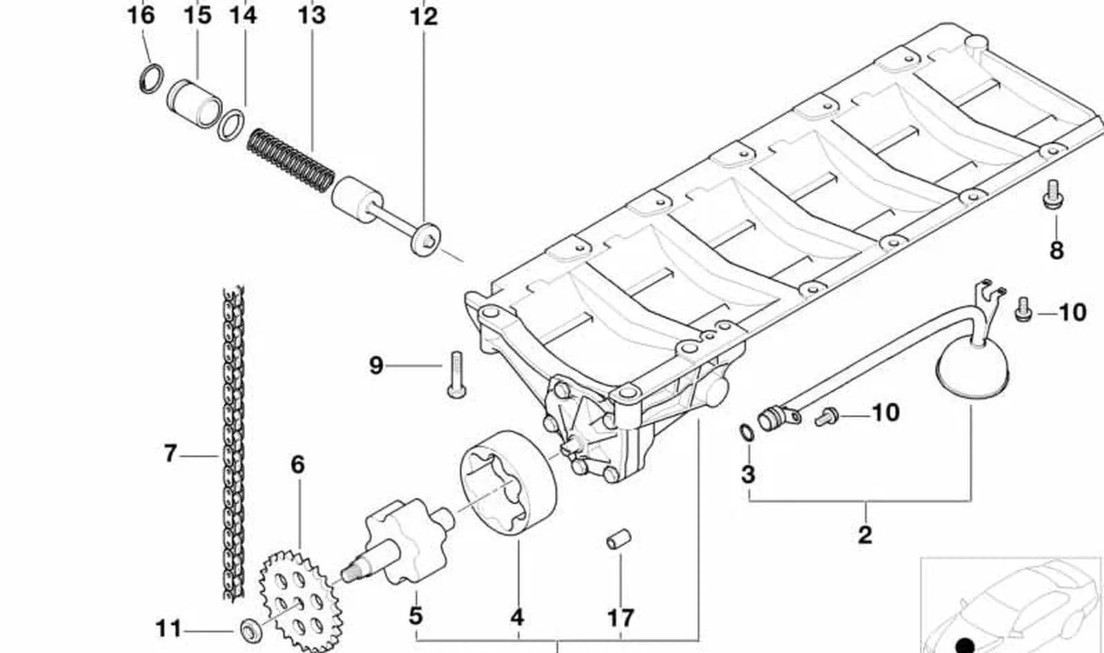 BMW E36 E38 E39 E46 M54 Yağ Pompası M52TUU 11417507350 BMW GROUP