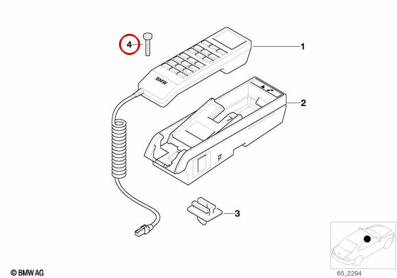 BMW E38 E39 Silindir Başlı Cıvata M4x32 07119900183
