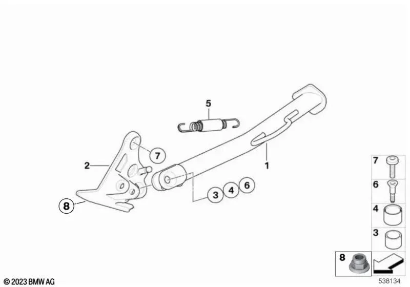 BMW E83 F39 F45 F48 M5 Altıgen Somun 07119902745