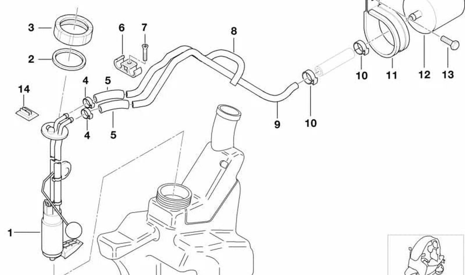 BMW E30 E34 E36 E46… Altıgen Montaj Cıvatası M5x12 07119904369