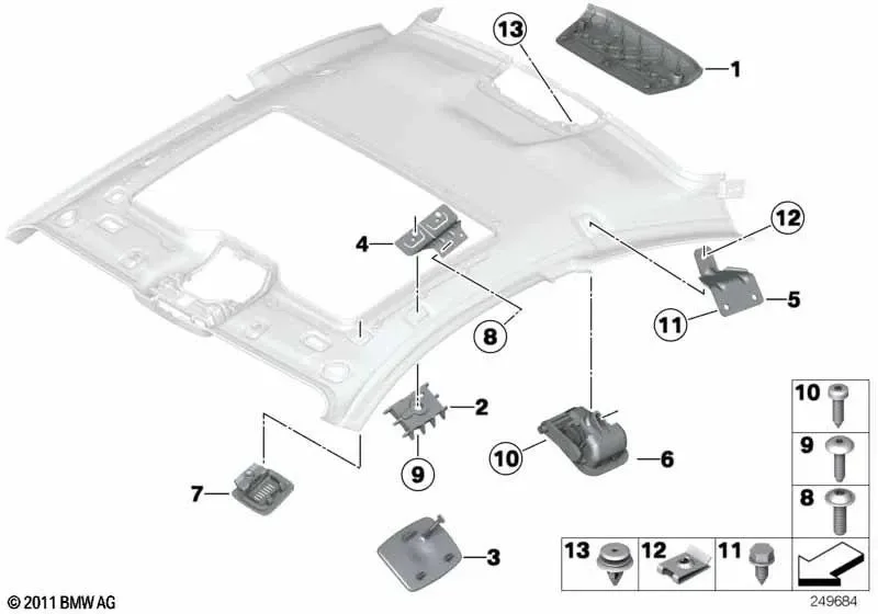BMW E83 E93 F13 Sac Bağlantı Cıvatası 07119905111