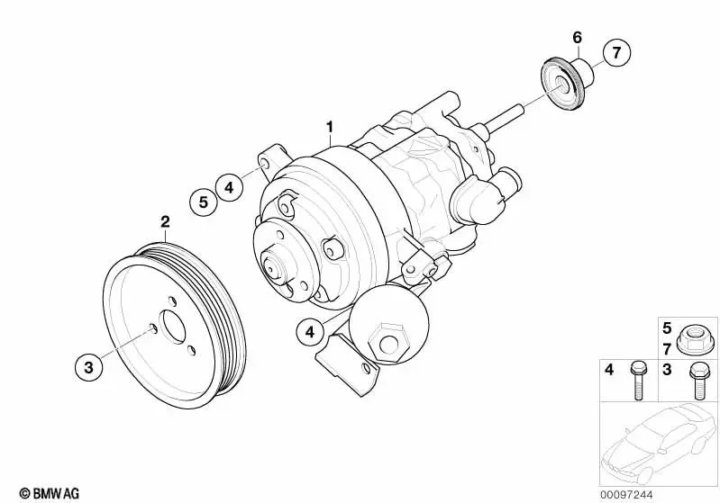 BMW E46 E60 E81 E87… Pullu Altıgen Cıvata 07119905527