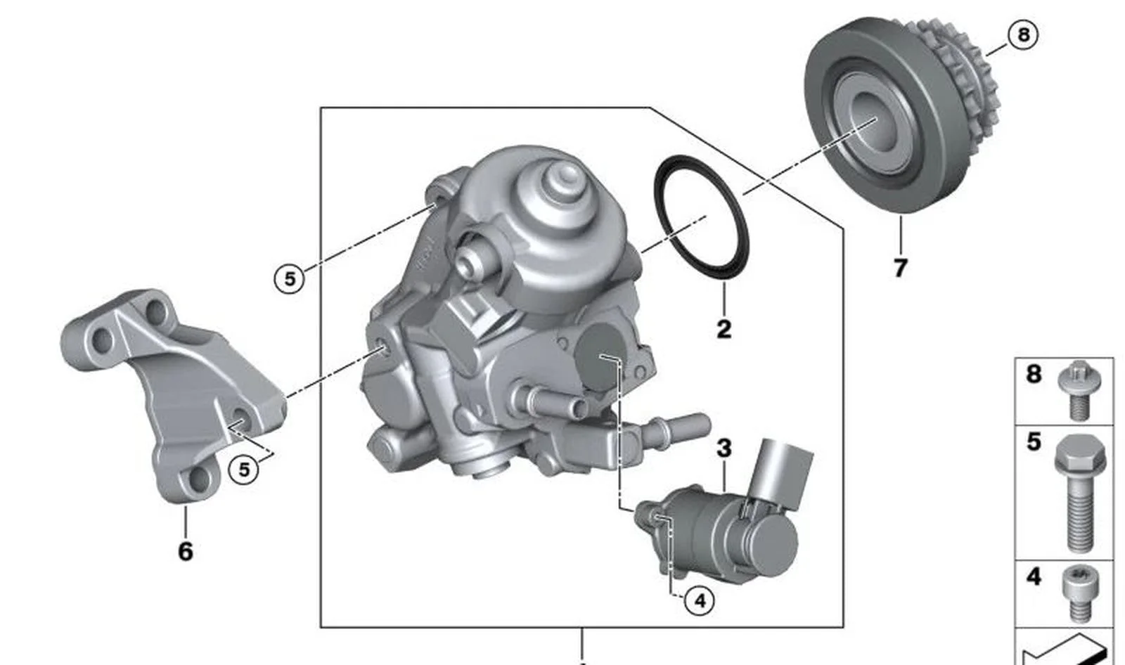 BMW E60 E61 E81 E82… Pullu Altıgen Cıvata 07119906149