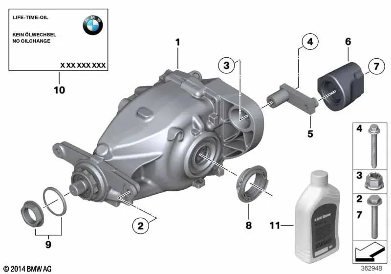 BMW F25 F26 Altıgen Başlı Cıvata M12x1,5x80 07119907547