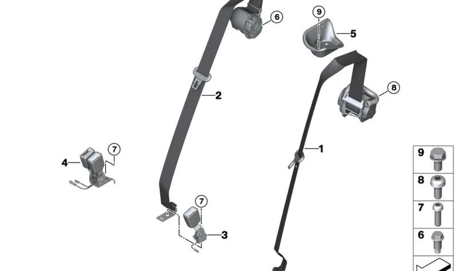 BMW F25 F26 F39 F45… Altıgen Başlı Cıvata M8x16 07119907841