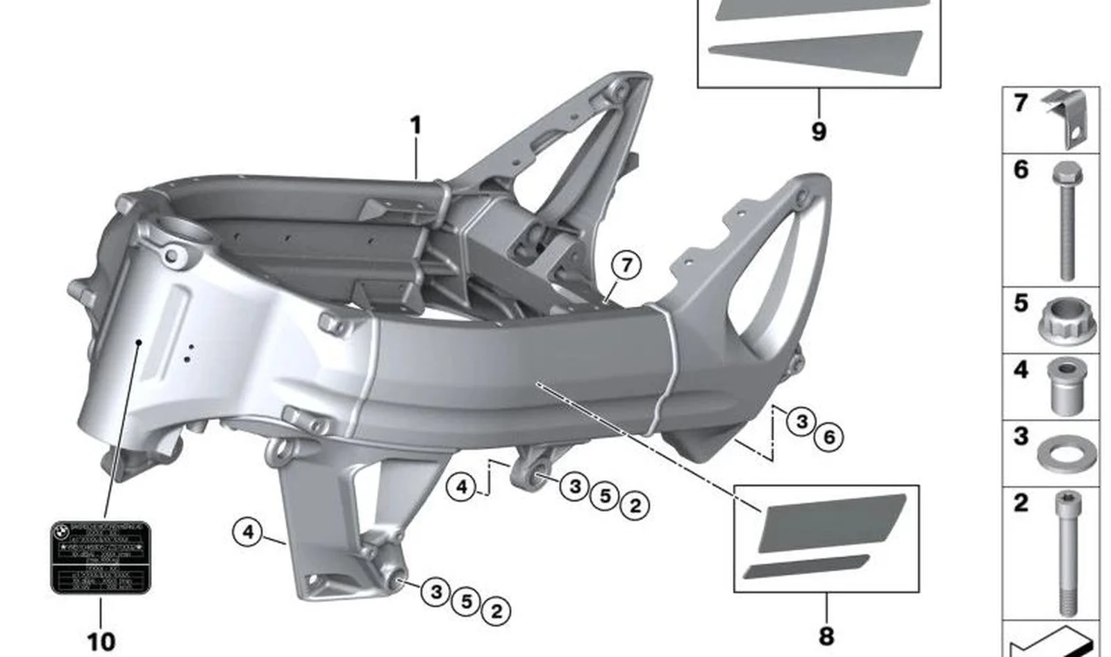 BMW E65 G01 G02 G05… Altıgen Başlı Cıvata M10x90 07119907843