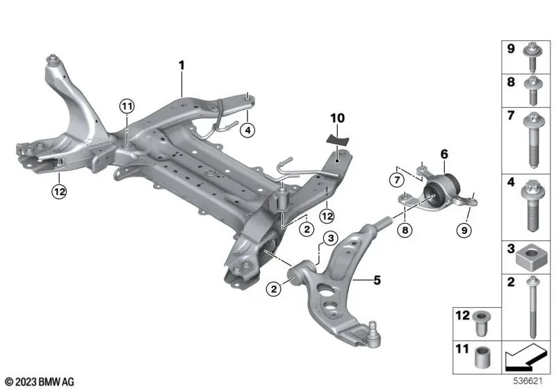 BMW F39 F40 F44 F45… Altıgen Başlı Cıvata M14x1,5x57 07119908020