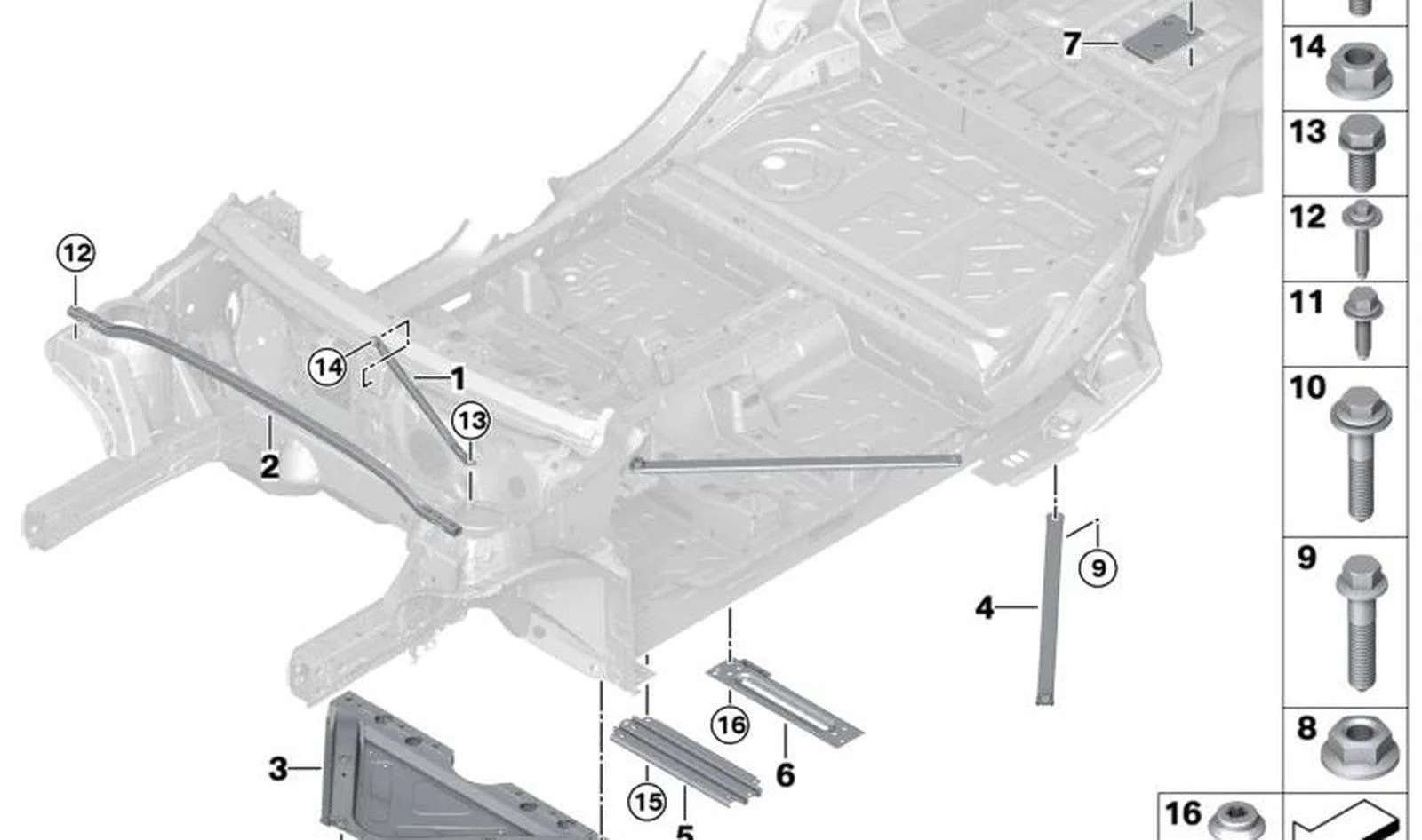 BMW F39 F40 F44 F45… Düz Başlı Cıvata M10x18 07119908082