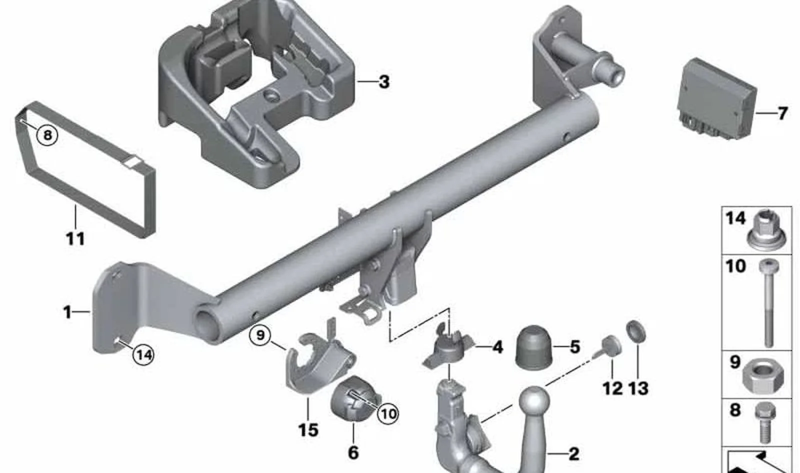 BMW F40 F44 Düz Başlı Cıvata M5x30 07119908090