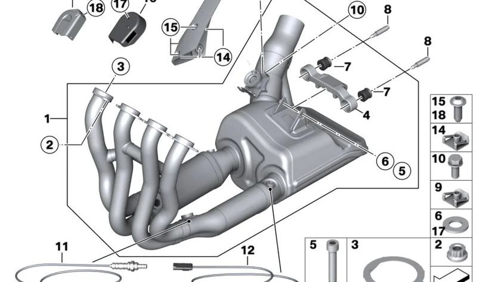 BMW F45 I15 Altıgen Başlı Cıvata M5x12 07119908288