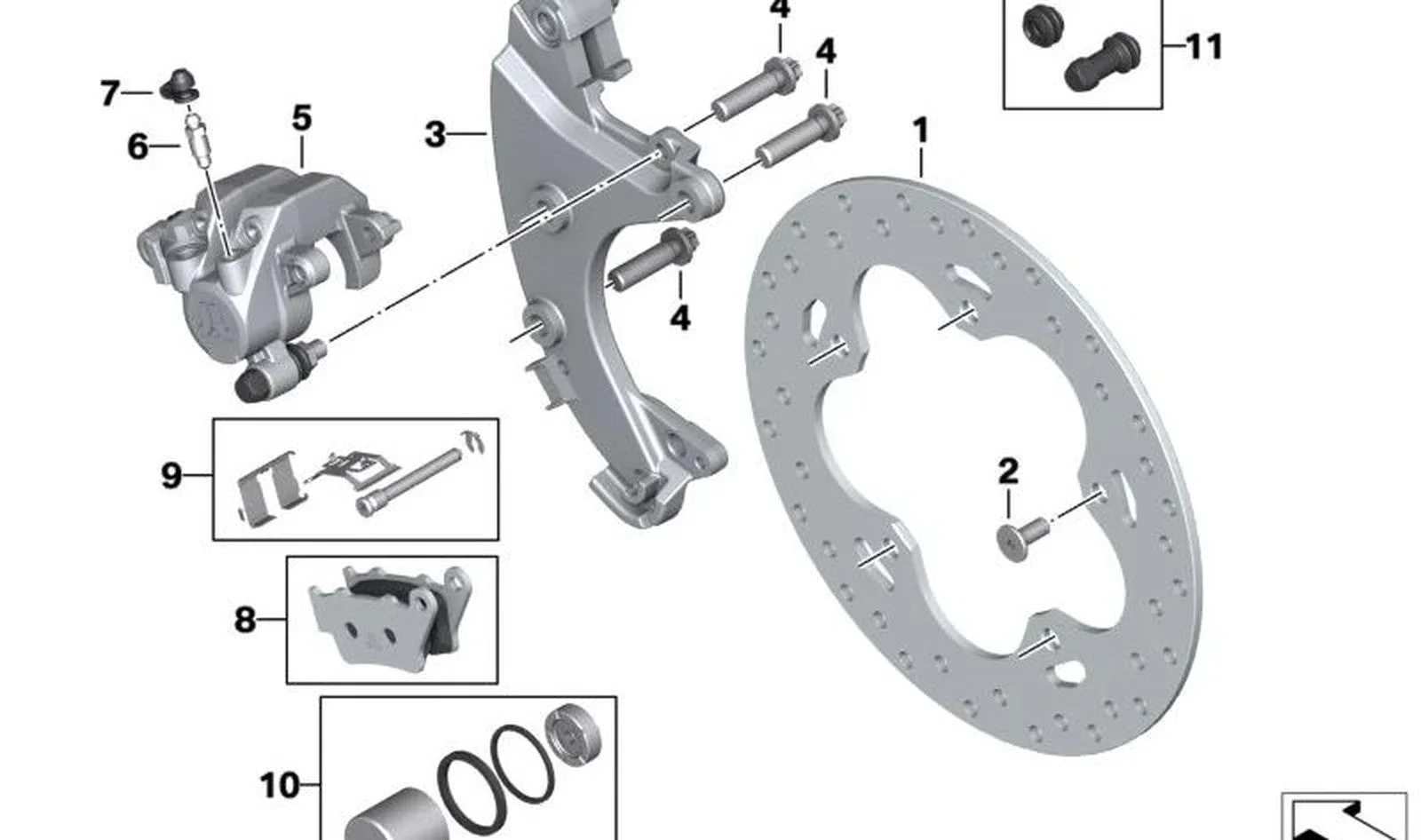 BMW F39 F40 F44 F45… Yuvarlak Başlı Altıgen Cıvata M10x35 07119908429