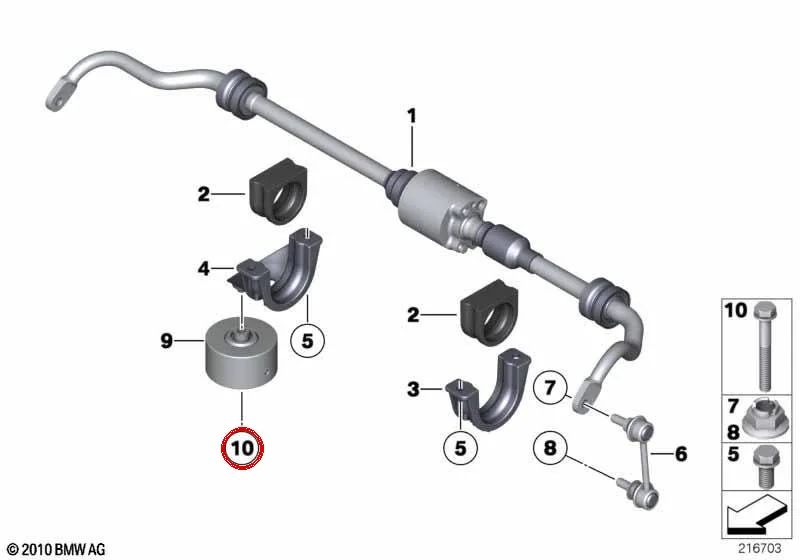 BMW G05 G06 G07 G12… Altıgen Başlı Cıvata 07119908714