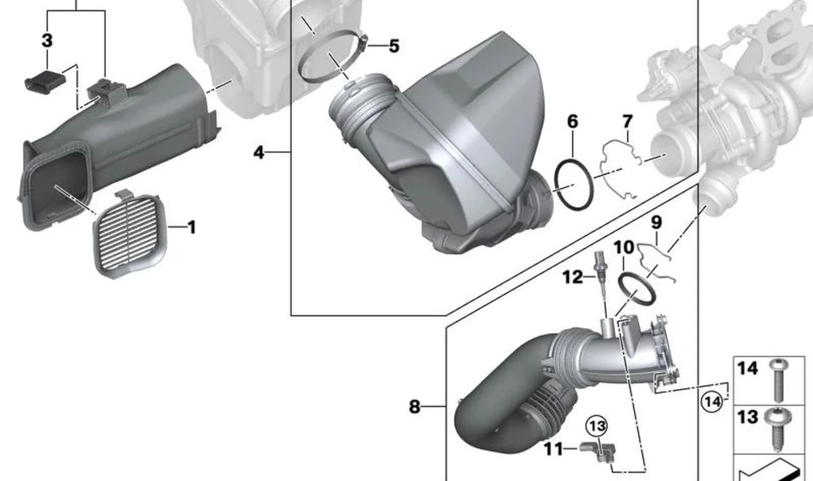 BMW F90 F91 F92 F93… Hortum Kelepçesi 07119909530