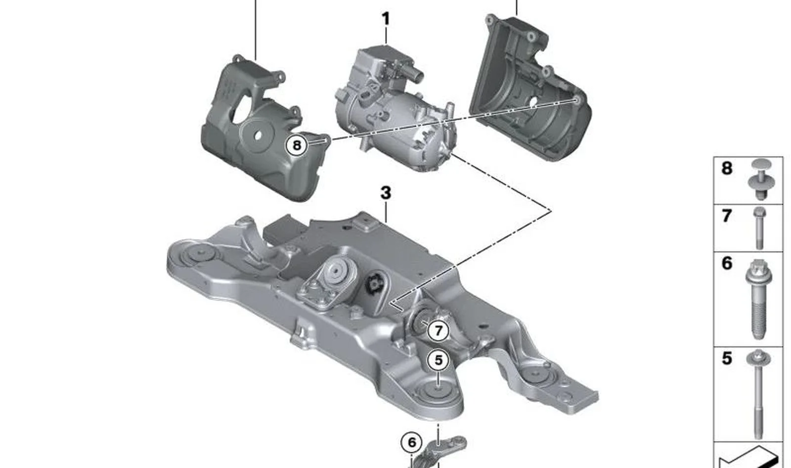 BMW G60 G70 Altıgen Başlı Bağlantı Cıvatası 07119909846