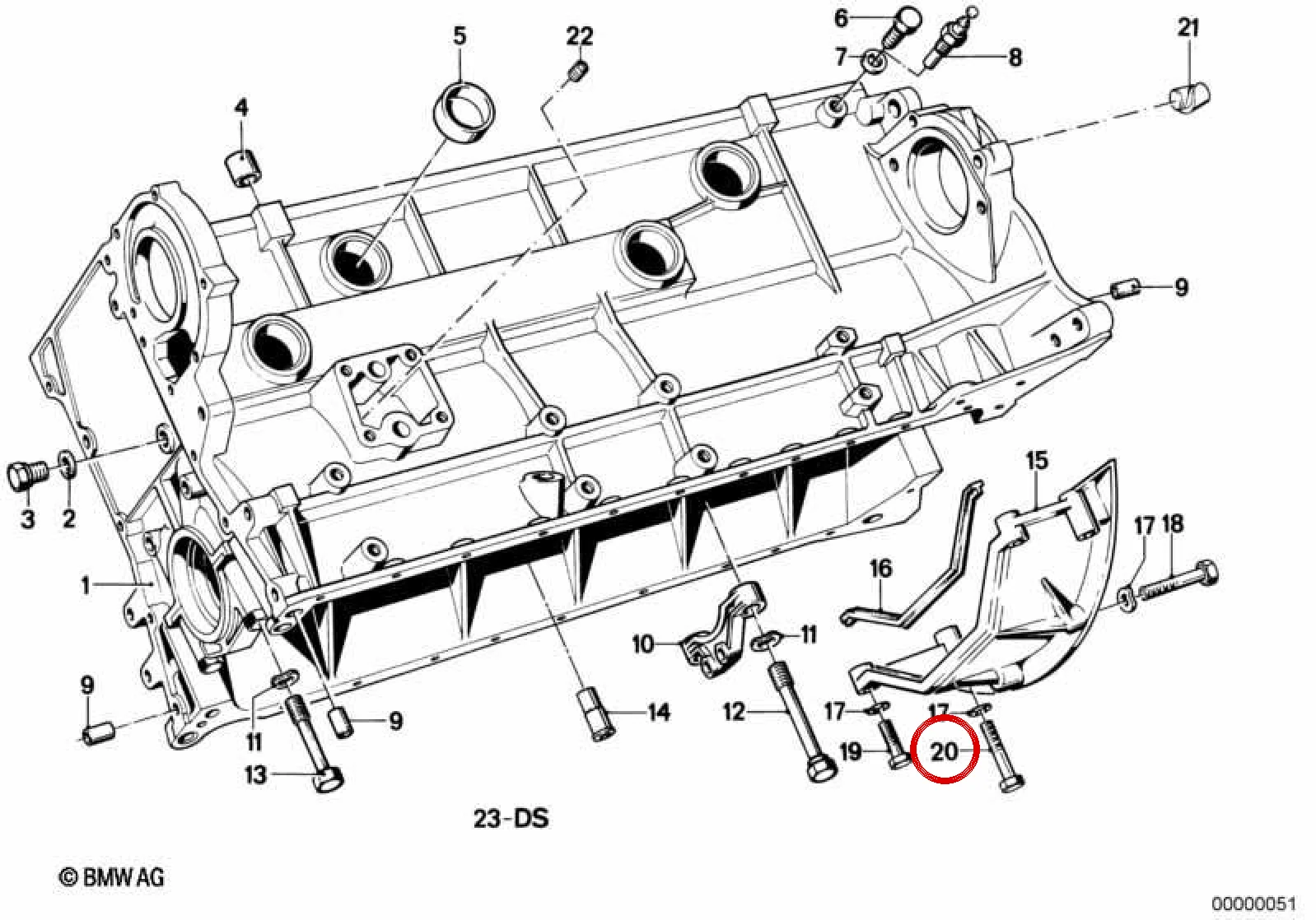 BMW E21 E24 E28 E30… Altıgen Cıvata M8x80 07119912558