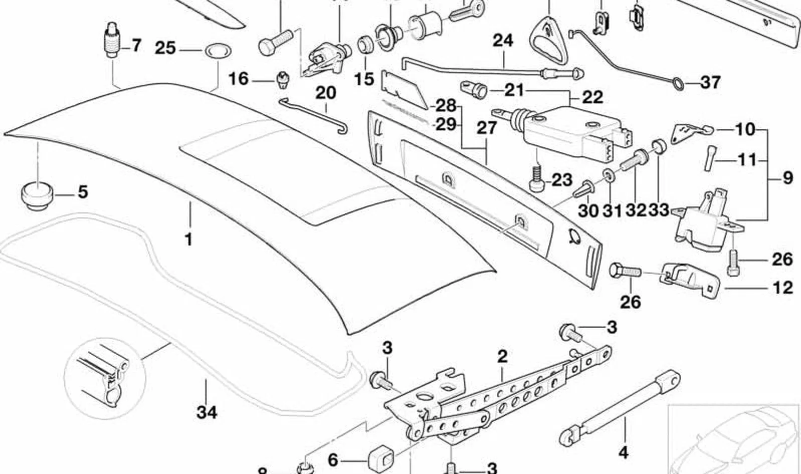 BMW E21 E24 E28 E30… Pullu Altıgen Başlı Cıvata M6x16 07119915022