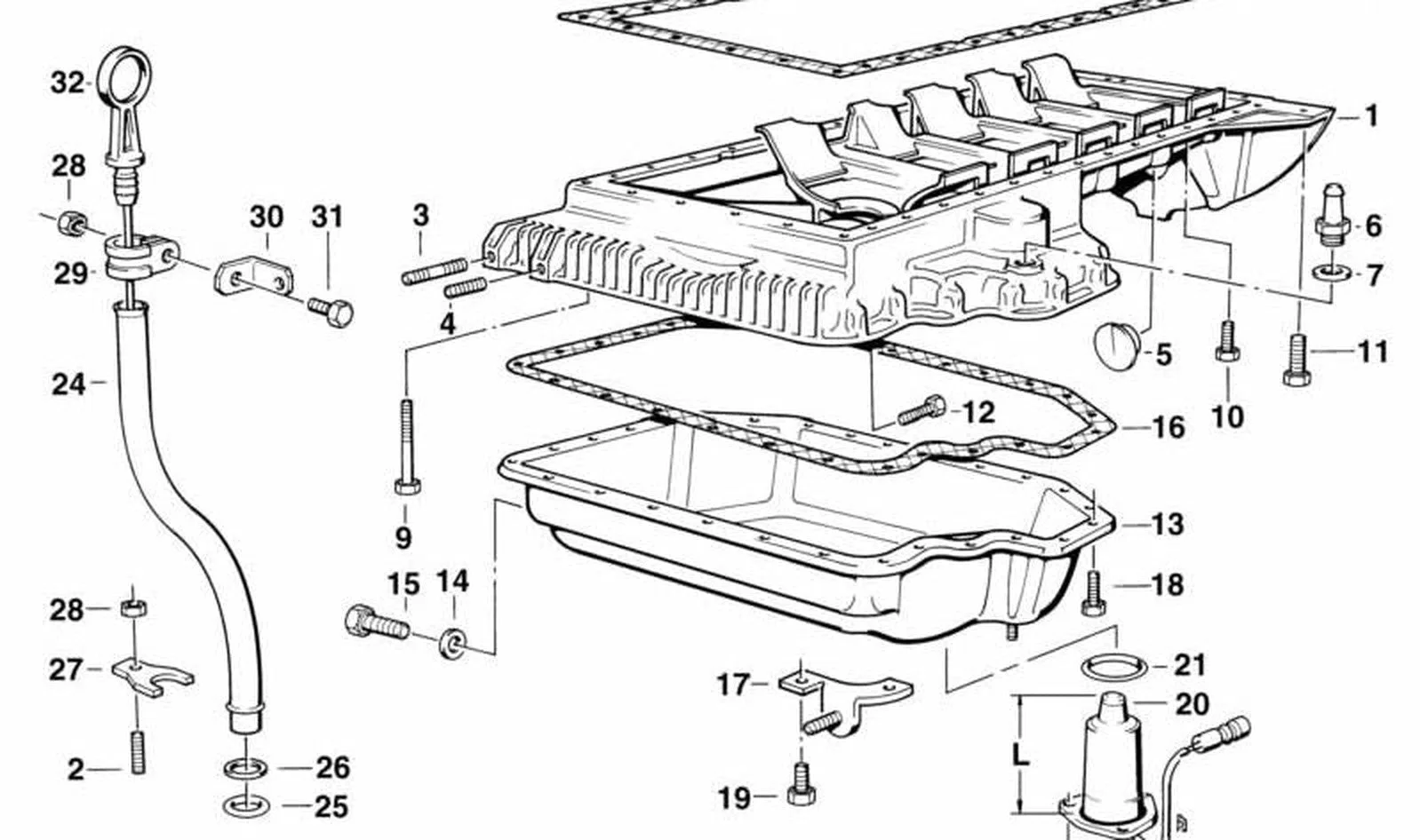 BMW E21 E28 E30 E31… Pullu Altıgen Cıvata 07119915082