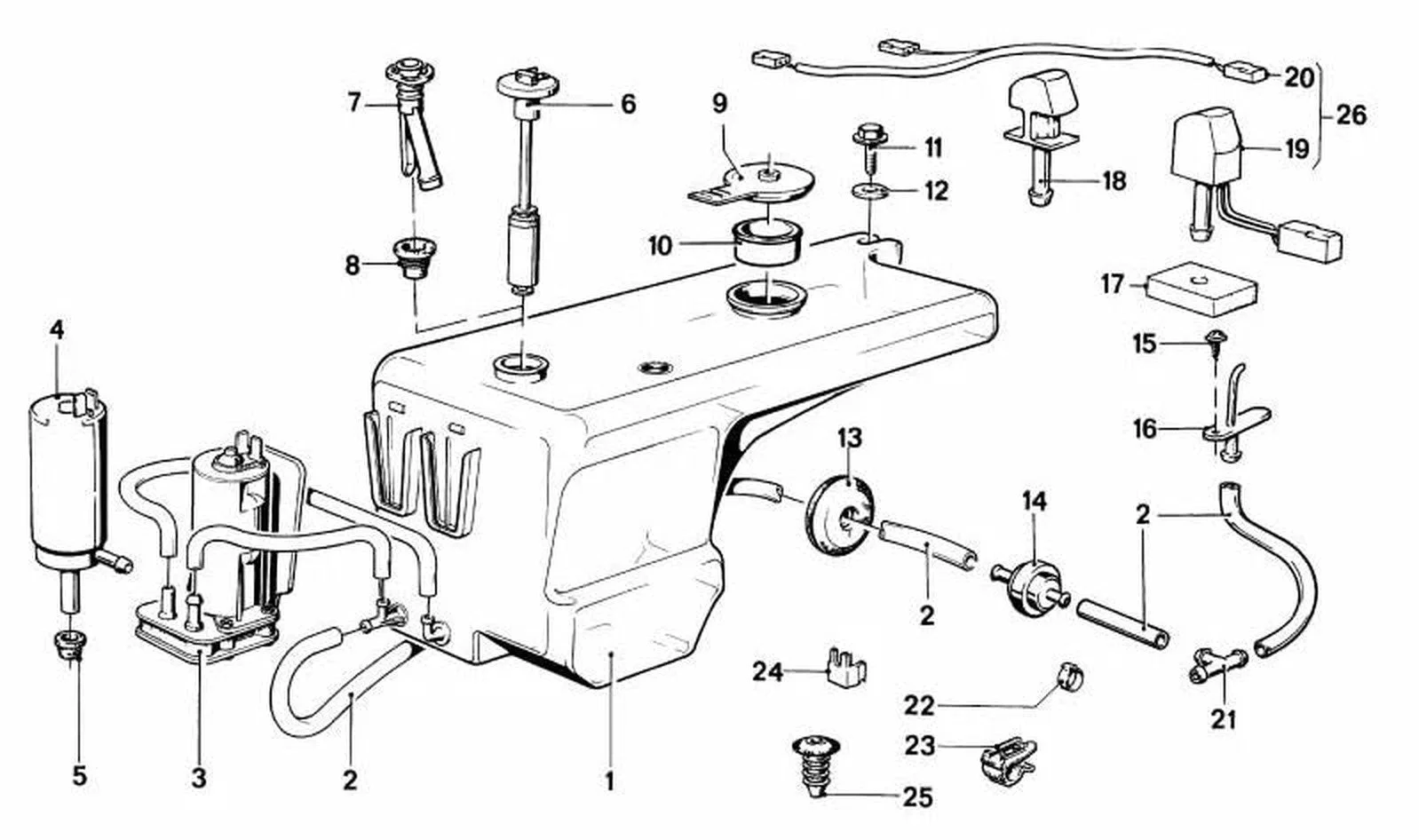 BMW E21 E24 E28 E30… Altıgen Başlı Sac Vidası 07119916886