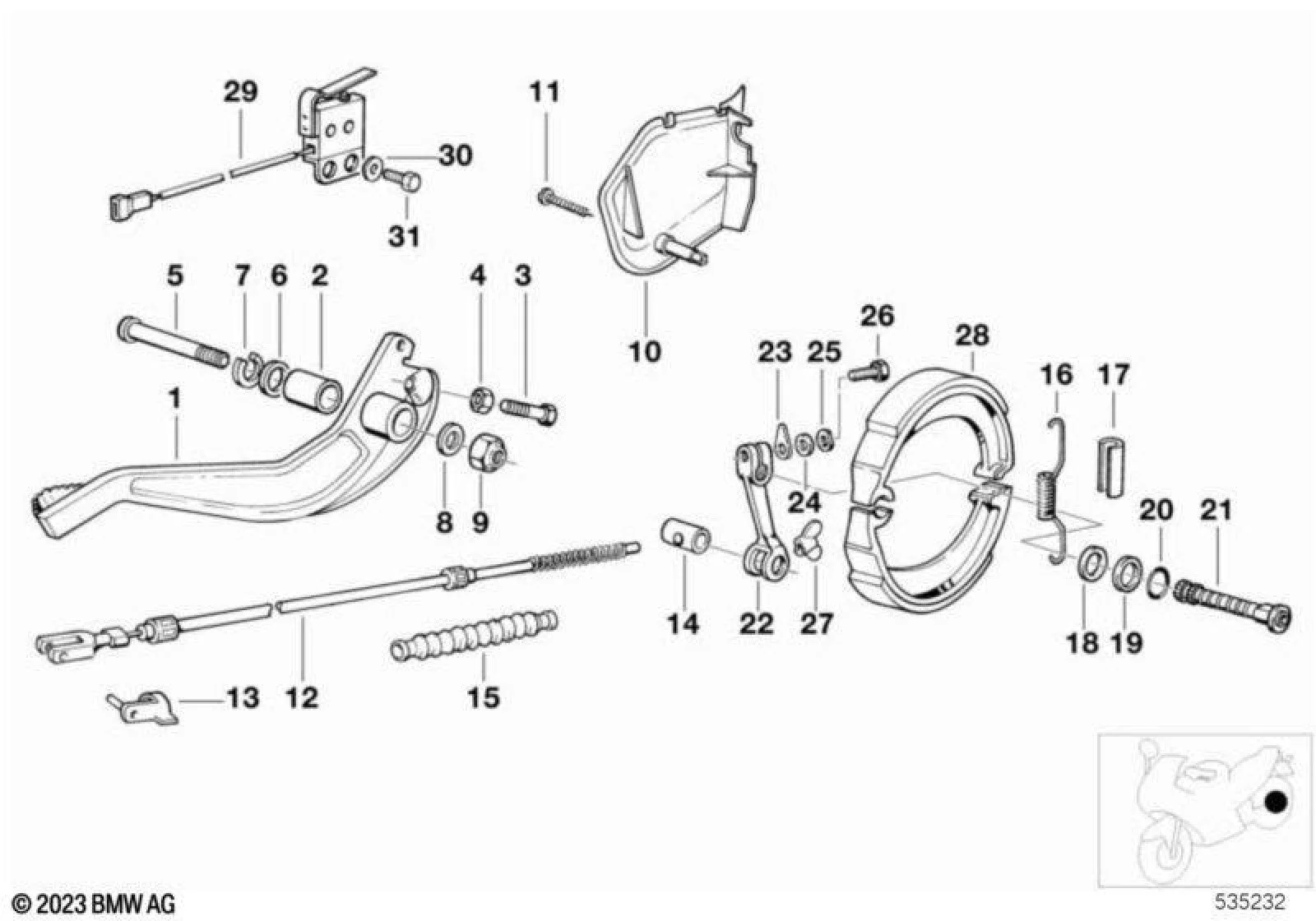 BMW E30 E31 E32 E34… Mesafe Pulu 15x21x2 07119932642