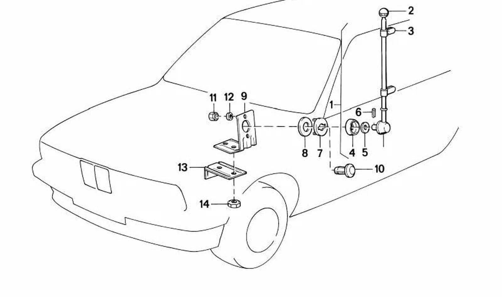 BMW E21 E24 E28 E30… Tespit Pimi 6x28 07119941381